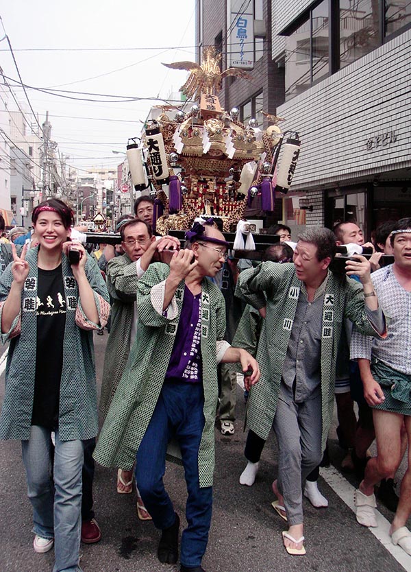廖雨詩 參加「神輿」，相當於台灣的抬神轎活動。留日達人-tatsujin-202207